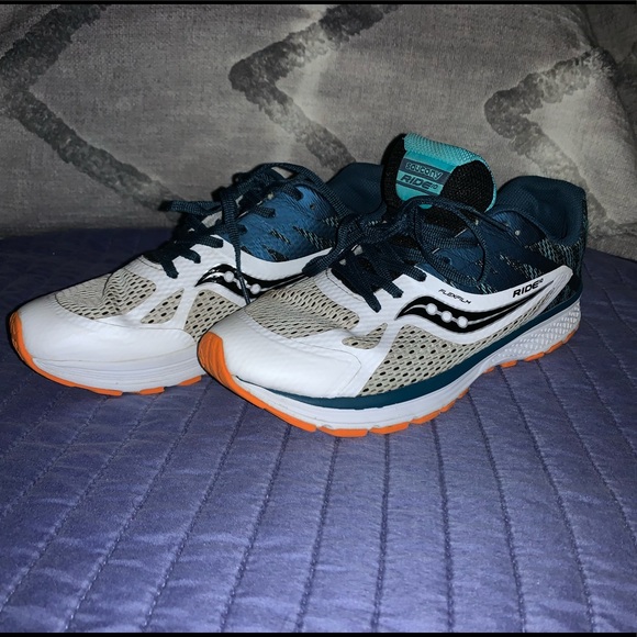 SAUCONY Flexfilm RIDE10 running shoes, size 7M YOUTH, super lightweight. - Picture 4 of 8